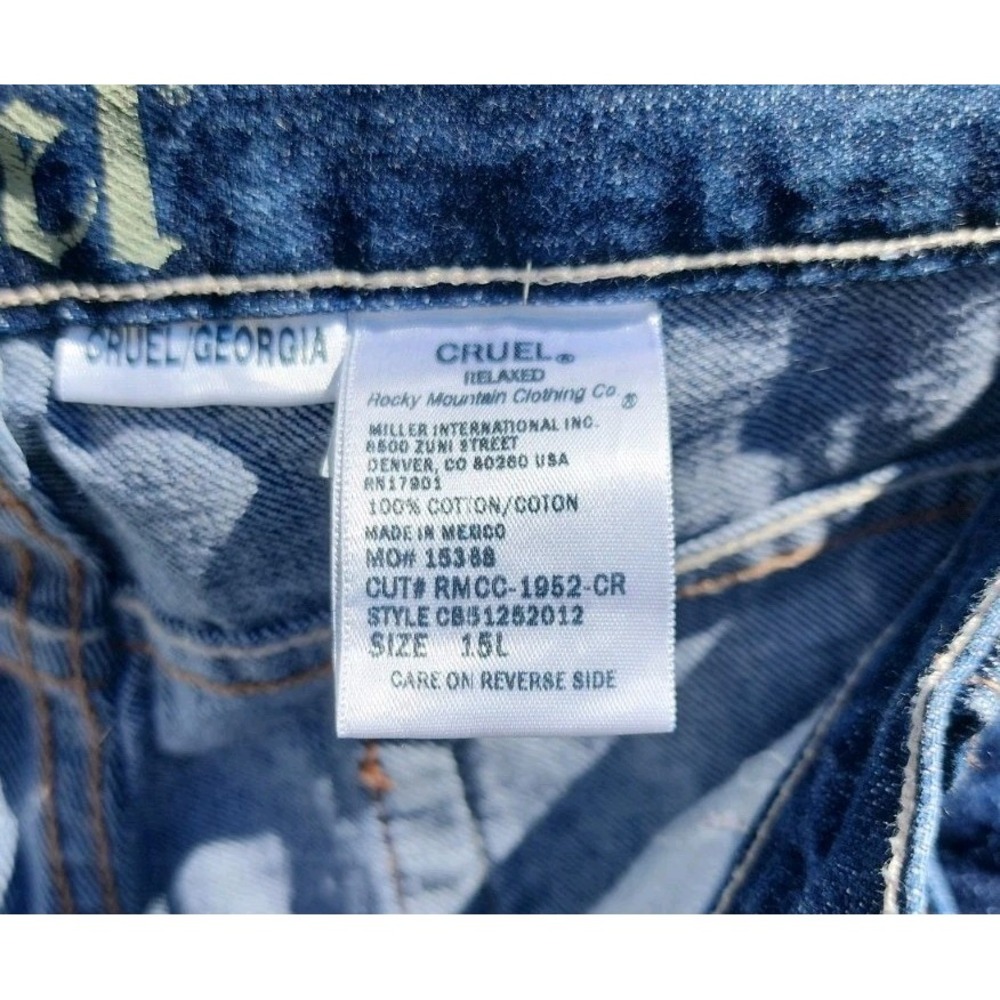 CRUEL GIRL Jeans Size 15 Long Juniors Boot Cut Blue Denim - Picture 6 of 6